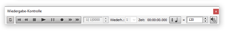 Dialogbox Wiedergabe-Kontrolle